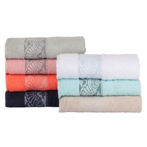 KIT TOALHA BANHO 3 PECAS BORDADA SORTIDO 70X140CM