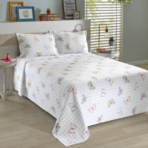Kit Colcha Döhler Piquet 100% Algodão Estampada - Vanda C 01_