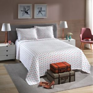 Kit Colcha Döhler Piquet 100% Algodão Estampada - Vênus C_