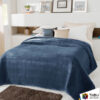 Cobertor Jolitex Casal Kyor Plus 1,80x2,20m Liso Jeans